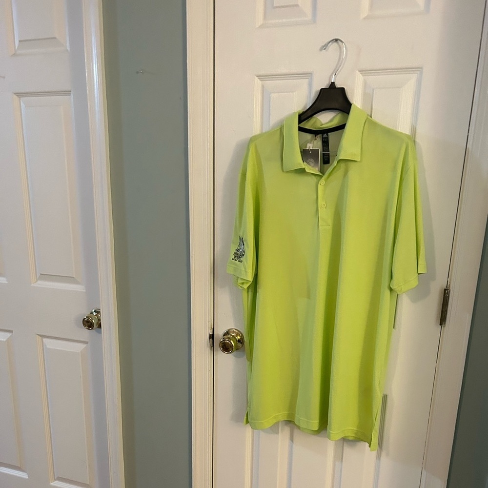 Adidas heat rdy green polo